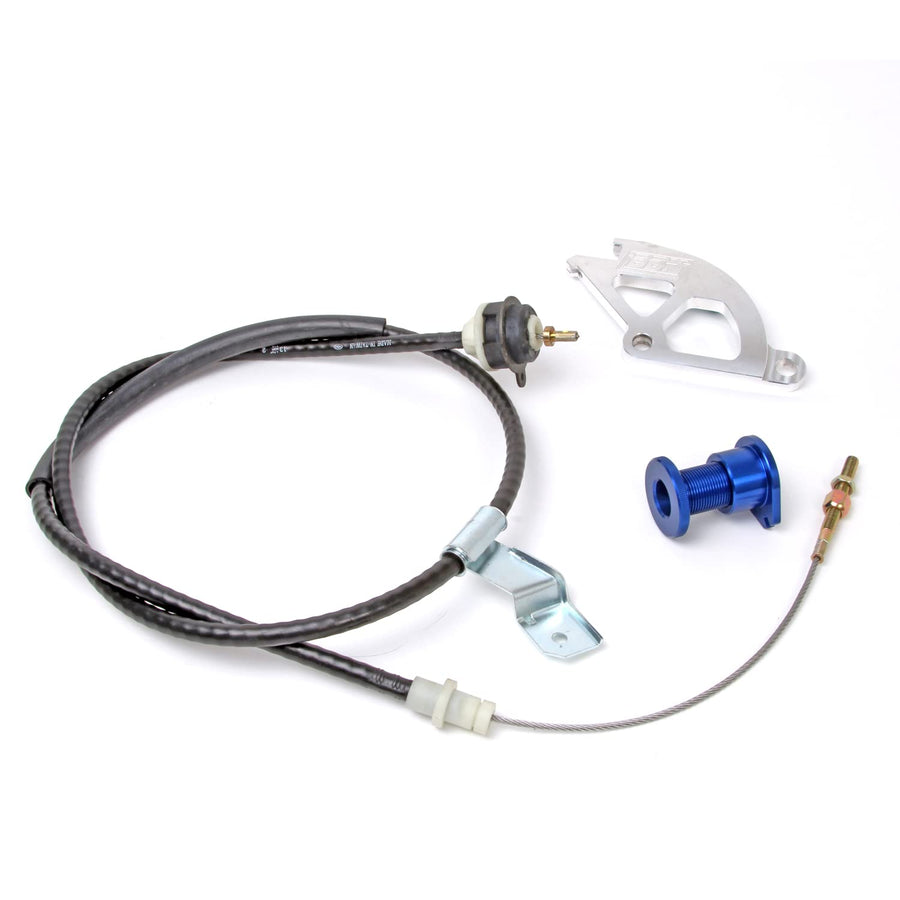 Adjustable Clutch Cable BBK Performance 16095, Double Hook Aluminum Quadrant and Firewall Adjuster Kit for Ford Mustang GT, Cobra