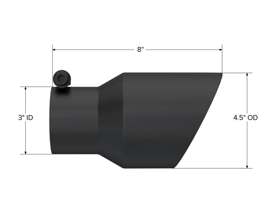 8" MBRP Black Universal Exhaust Tip T5151BLK