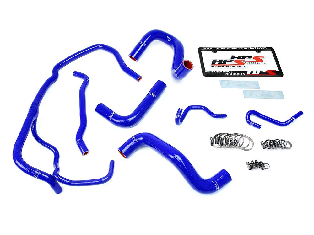 Blue HPS Silicone Radiator Hose Kit Coolant OEM Replacement 57-1725-BLUE