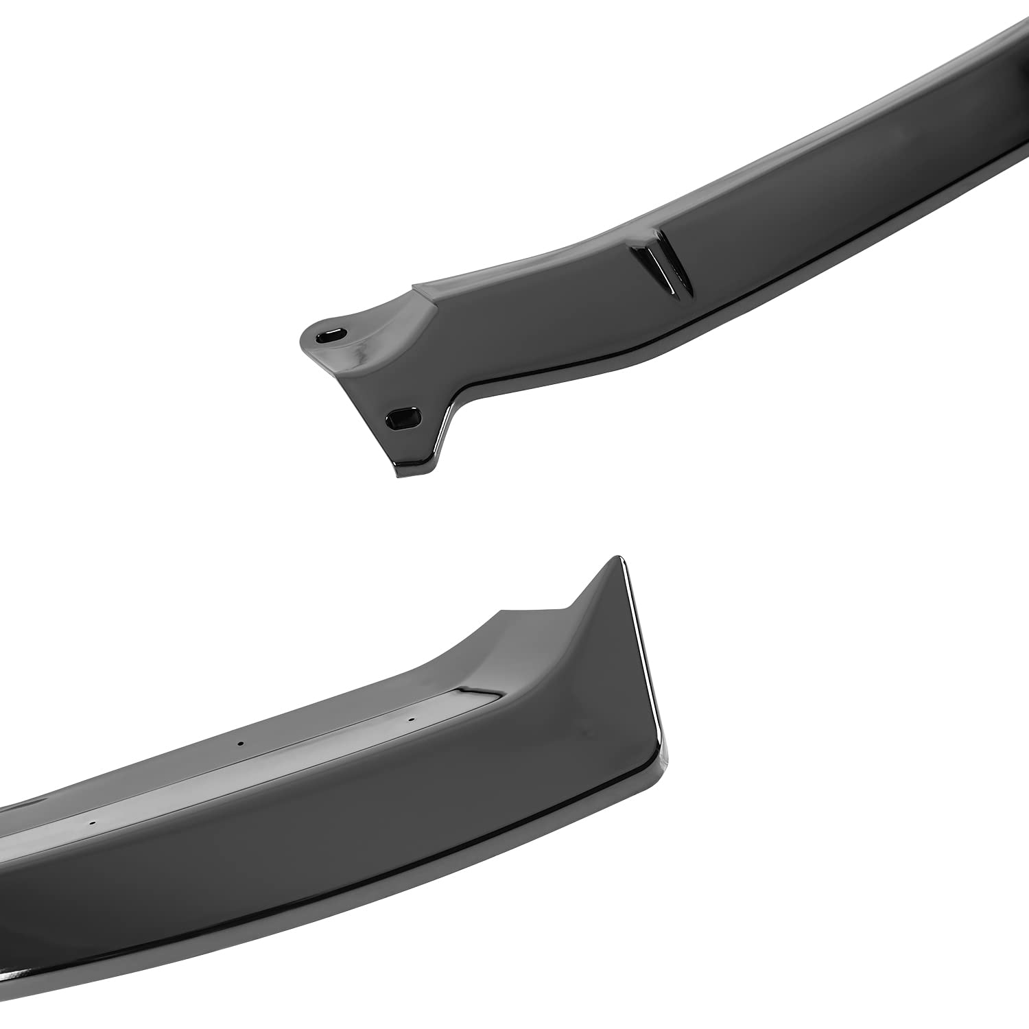 Glossy Black Spec-D Tuning Front Bumper Lip Compatible with Audi A4 2017-2018, 2018 S4