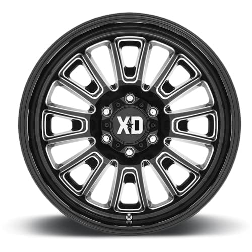 Xd864 Wheels Rover Gloss Black Milled Wheel with Alloy Steel (22 x 12. inches /6 x 87 mm, -44 mm Offset)