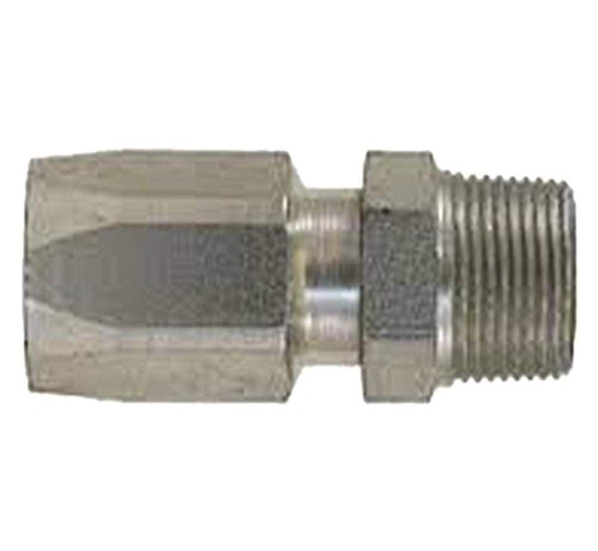 4C5-2RMP Gates Field Attachable for C5C, C5D and C5M Hose, Male Pipe NPTF, 30 Cone Seat, Steel, 3/16" ID