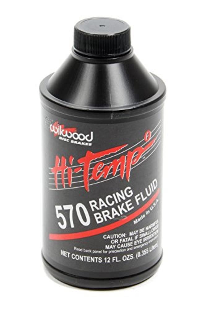 570 Hi-Temp Racing Wilwood Brake Fluid, DOT 3, 12 oz Bottle, Each