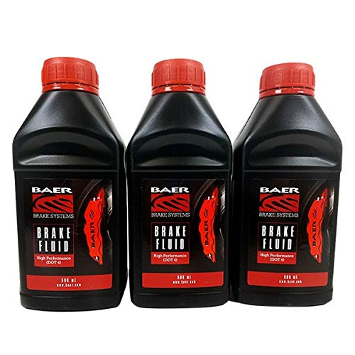 Baer Dot4 Brake Fluid 16.9Oz/500Ml, 3Pk - Baer (6800245)