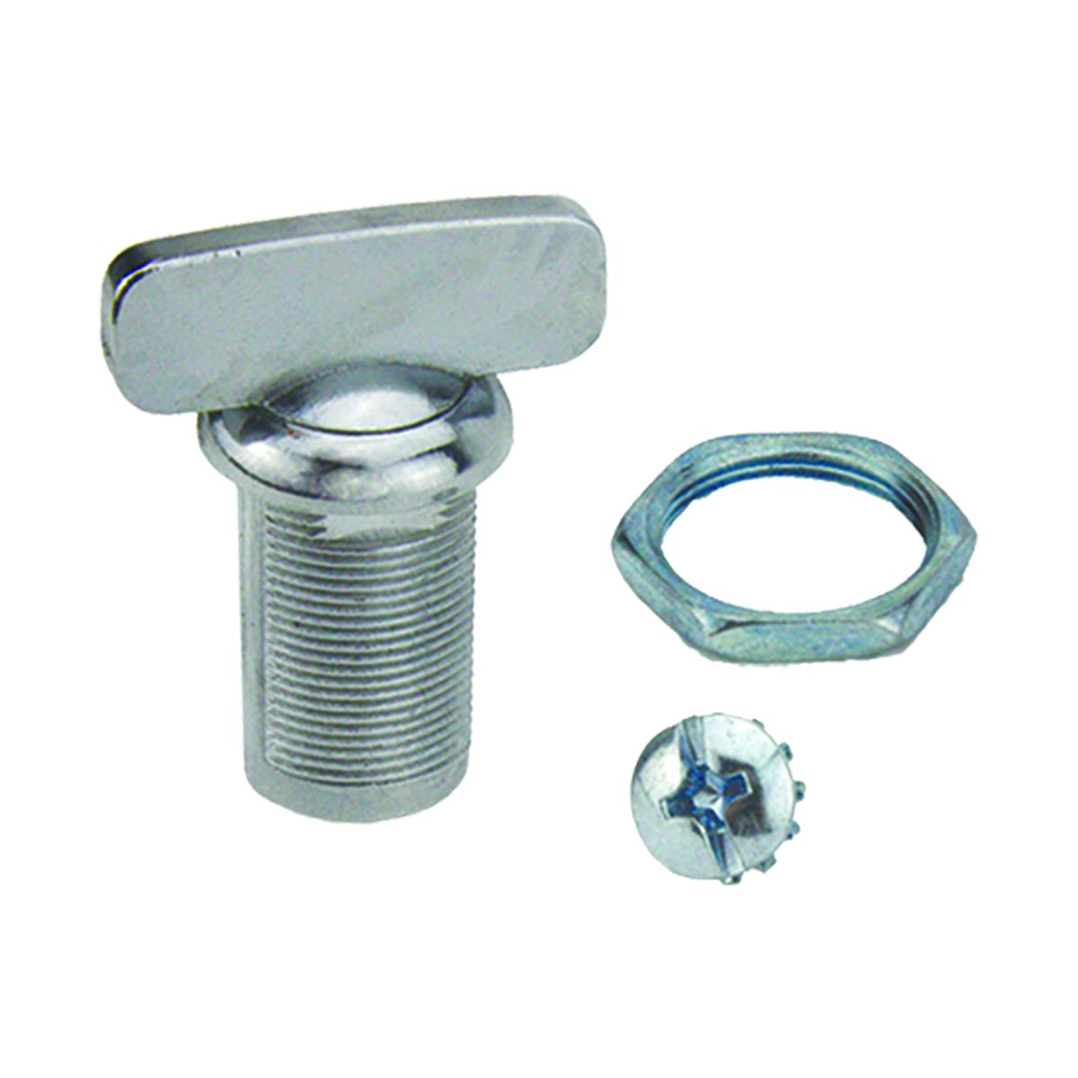 213108 Lippert Components RV Baggage Door Thumb Turn Latch 1-1/8" Chrome