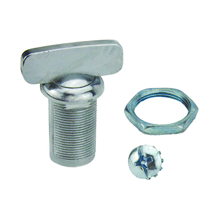 213108 Lippert Components RV Baggage Door Thumb Turn Latch 1-1/8" Chrome