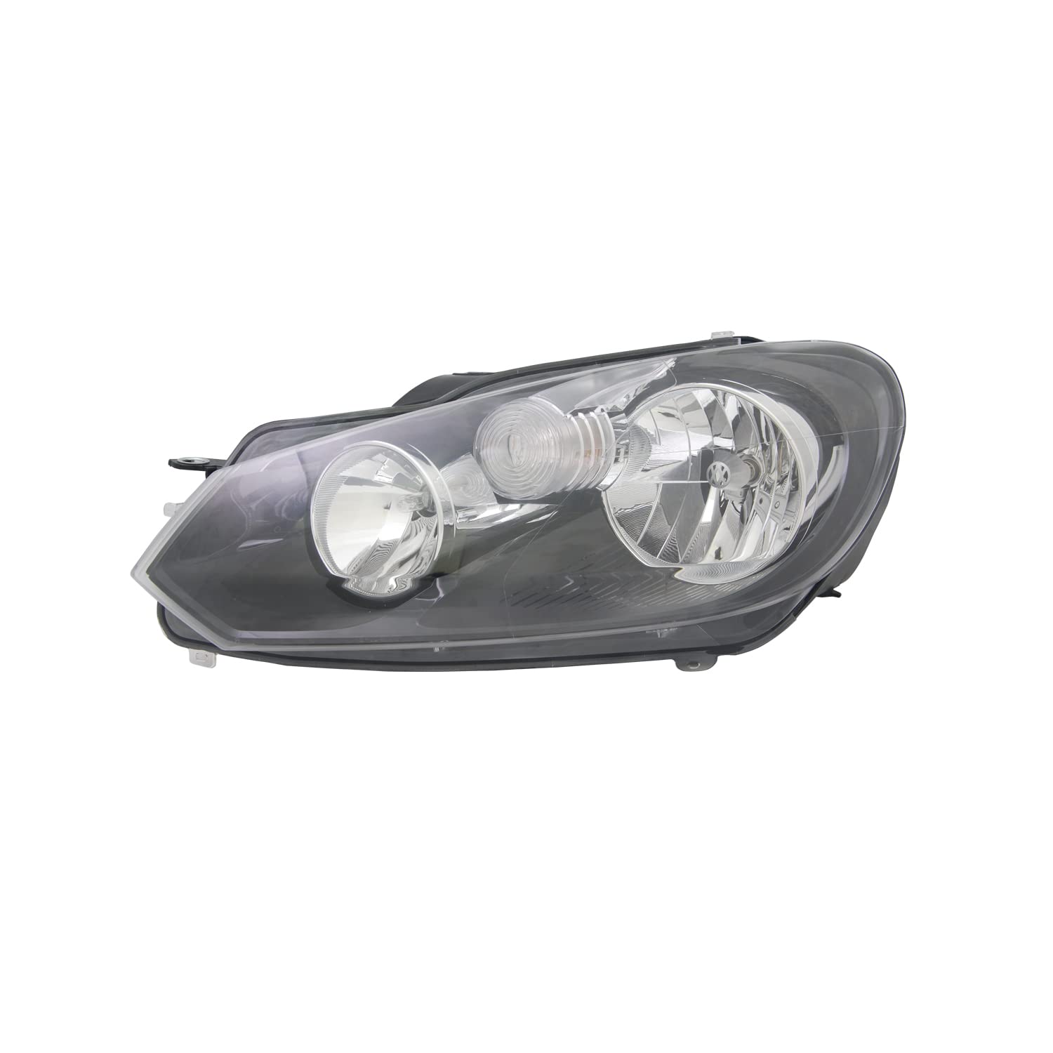 Left TYC Headlight Assembly Compatible with 2010-2014 Volkswagen Golf