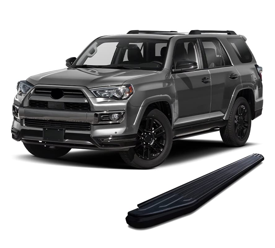 Peerless Black Horse Running Boards Compatible with 2014-2020 Toyota 4Runner|2010-2024 Toyota 4Runner LTD-PR-TY4RBK