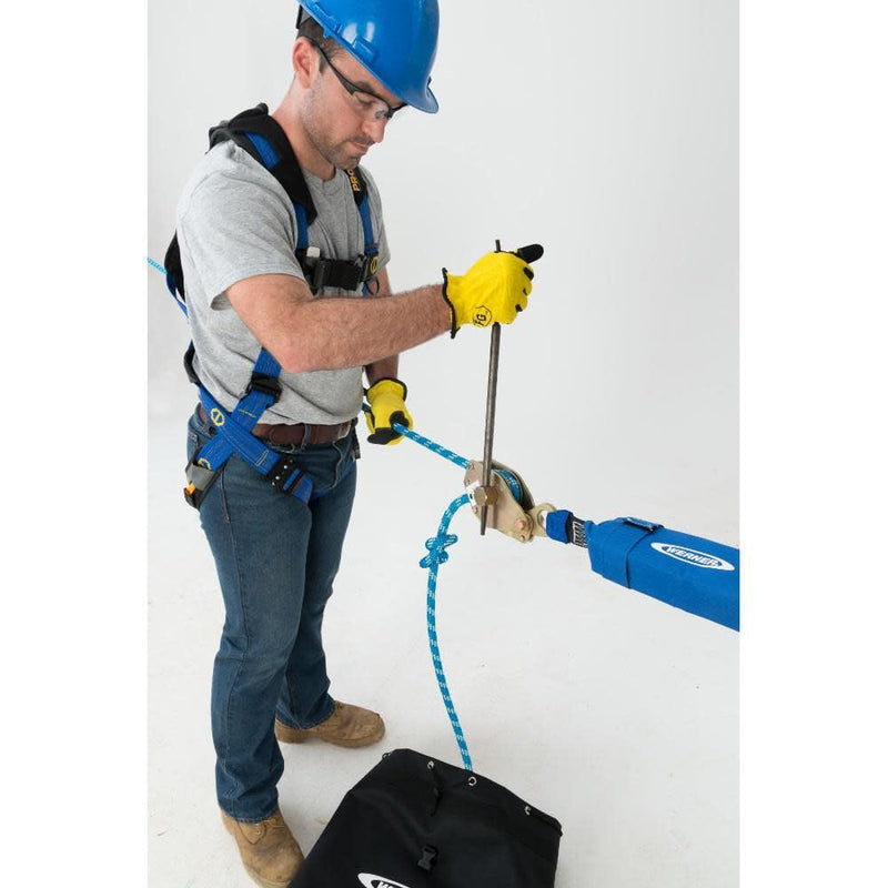 30 Ft Werner 2-Man Rope Horizontal Lifeline System D-Bolt Anchor