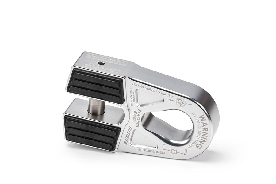 Flatlink E (Expert) Factor 55 00080-05 Replaces Conventional Winch Hook with a Stronger Shackle/D-Ring Mount Maximum Load 16,000 lb Ultimate Failure Greater Than 40,000 lb – Silver