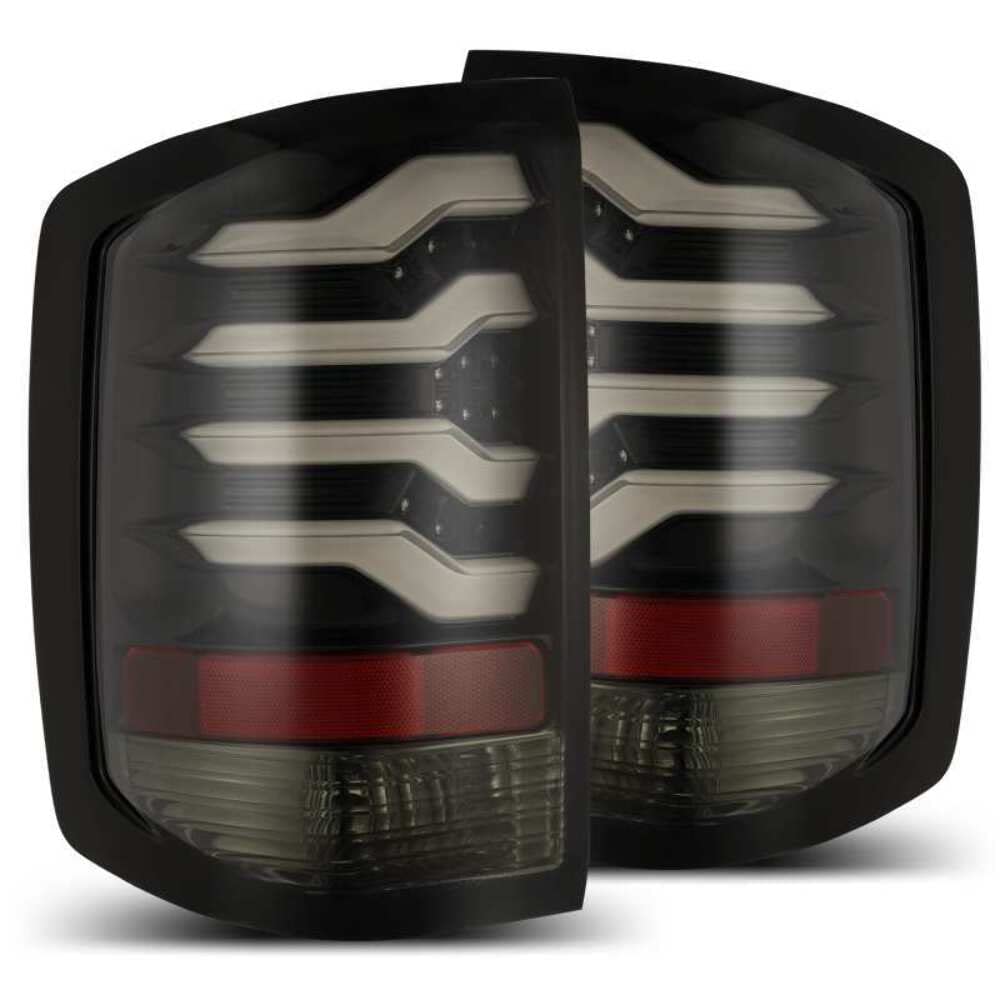 14-18 Chevrolet Silverado 1500 AlphaRex (620010) PRO-Series LED Tail Lights Jet Black