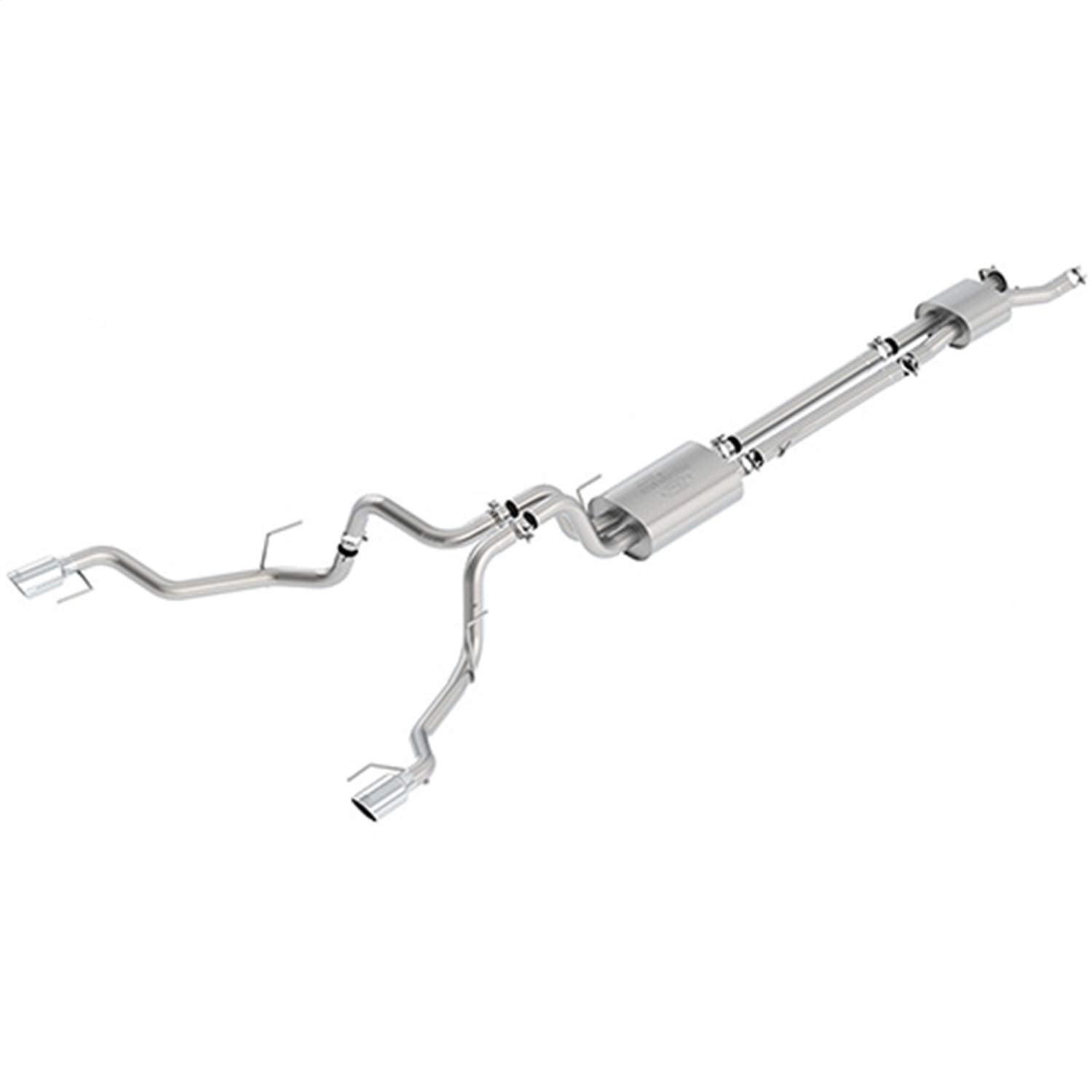 2017 Ford Racing F150 Raptor 3.5L Sport Cat-Back Exhaust System Dual Rear Exit w/Chrome Tips
