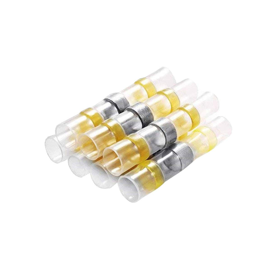 Metra Heat Shrink Yellow Butt Connector W/Solder 12/10 Ga - 10Pk InstallBay