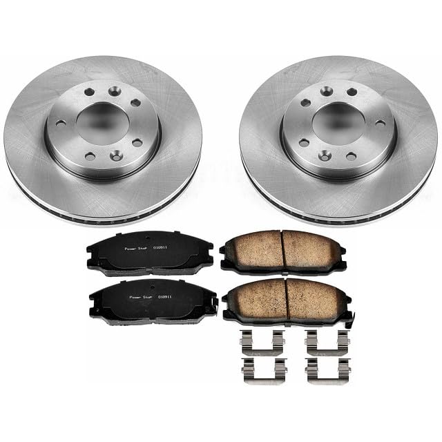 Power Stop Autospecialty KOE6108 Front Replacement Brake Kit-OE Brake Rotors & Ceramic Brake Pads For Kia Sedona 2004-2005 [Model Specific]