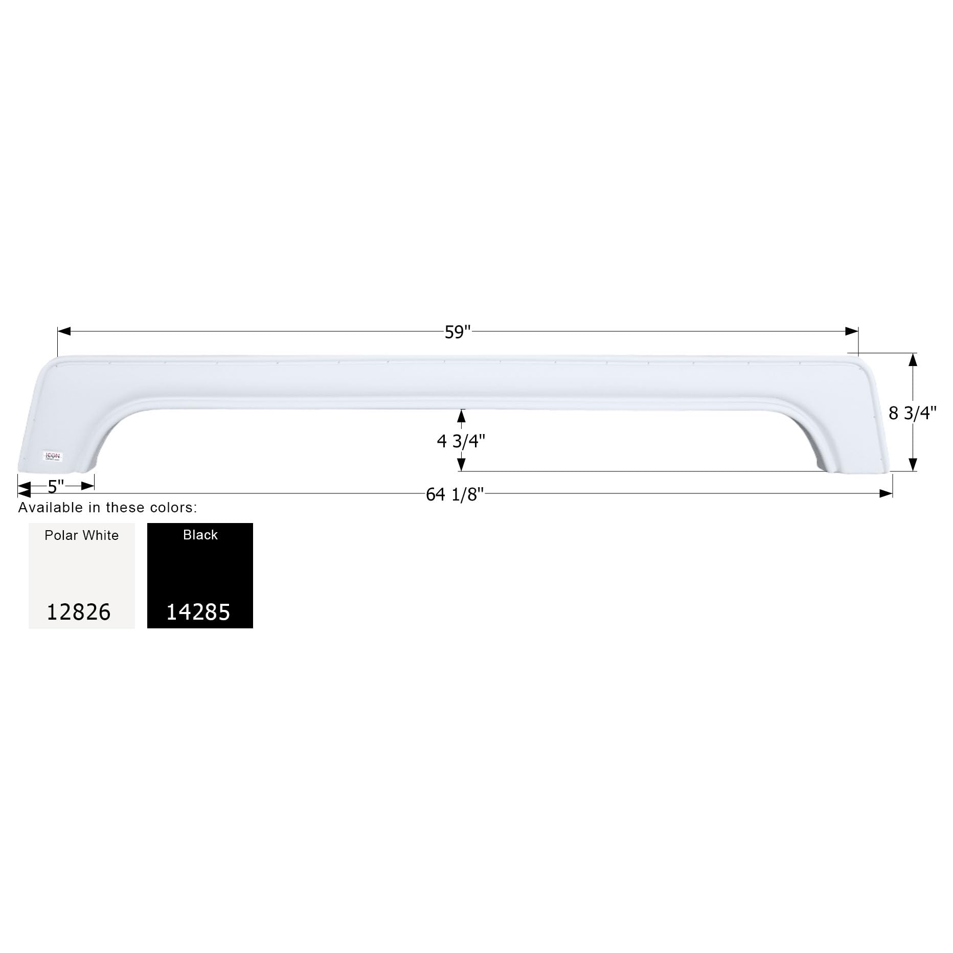 Fender Skirt ICON, Tandem, Lance, FS2826, Black
