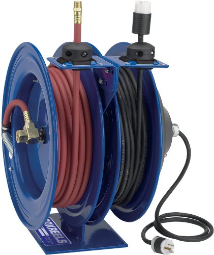 50Ft Dual Purpose 1/2In Spring Rewind Hose Ree