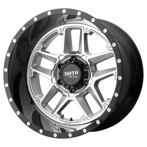 Moto Metal 20X12 MO987 G-SLV G-BLK LP -44MM - MO98721250444N
