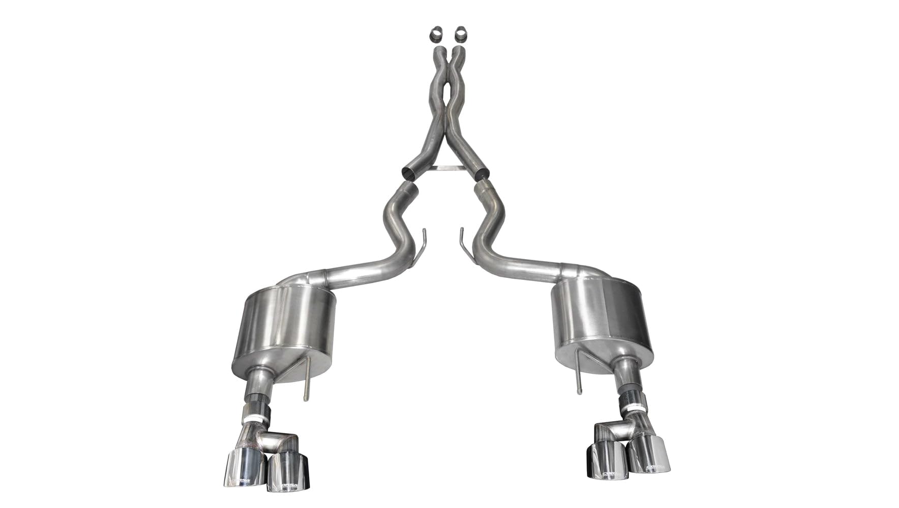 21040 CORSA EXHST Stainless Steel Cat Back Exhaust System fits Ford Mustang Includes Muffer