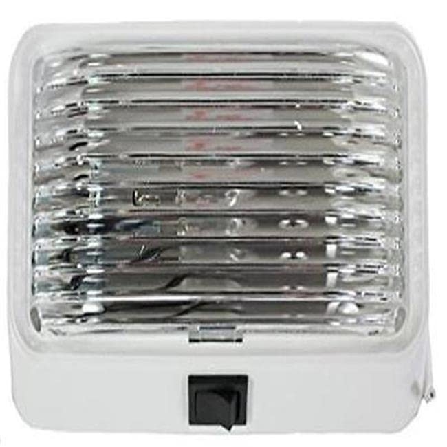 Bright White Arcon 20673 LED Porch Light with Clear Lens