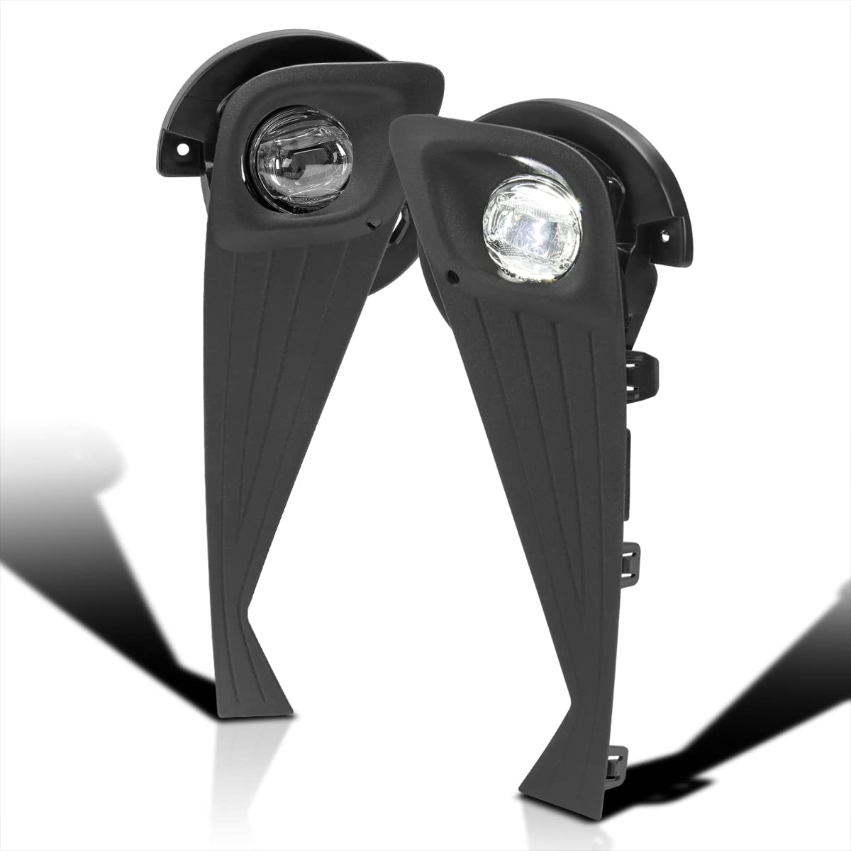 LED Fog Lamp Spec-D Tuning Clear Lens with OE Wiring and Switch Compatible with Toyota C-HR 2020-2022