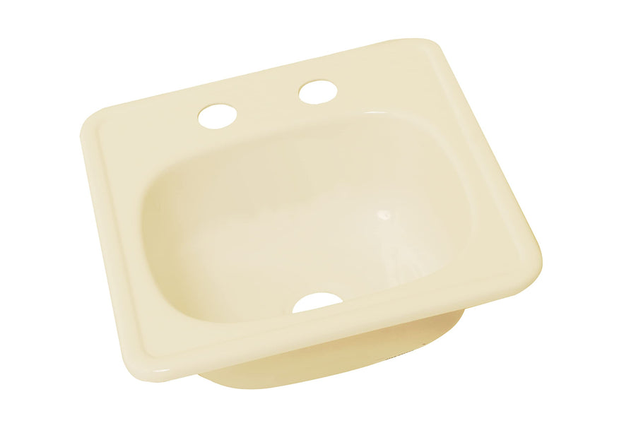 Lippert Better Bath 15" x 15" Square Parchment Galley/Kitchen Sink