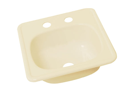 Lippert Better Bath 15" x 15" Square Parchment Galley/Kitchen Sink