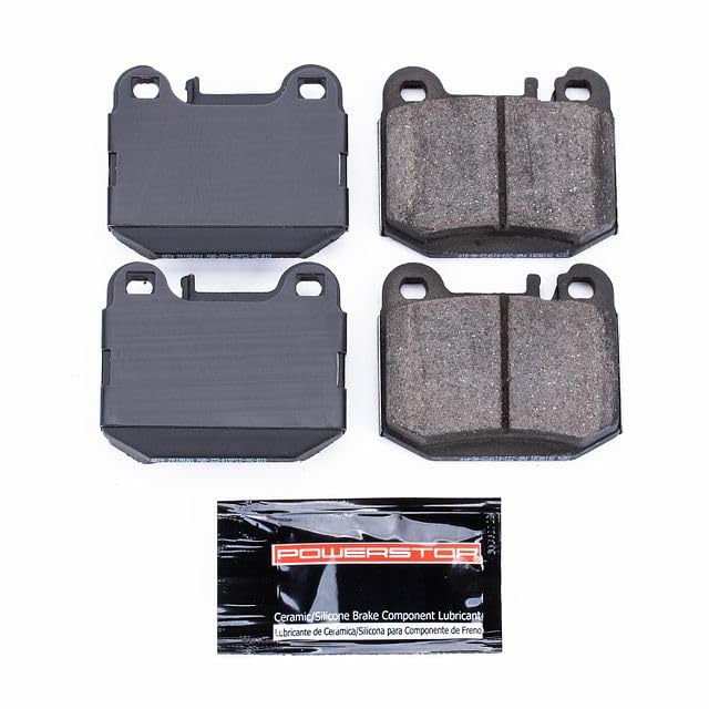 Power Stop Z23-874 Z23 Evolution Sport Rear Carbon Fiber Infused Ceramic Brake Pads with Hardware For Mercedes-Benz ML430, Mercedes-Benz ML500, Mercedes-Benz ML55 AMG [Model Specific]