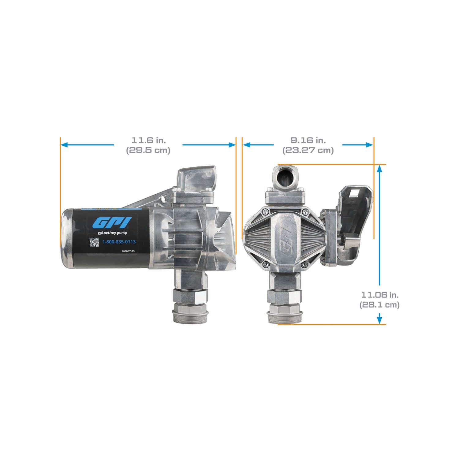 G20 Fuel Transfer Pump - GPI with Automatic Shut-off Nozzle, 20 GPM, 12 Volt (162000-03)