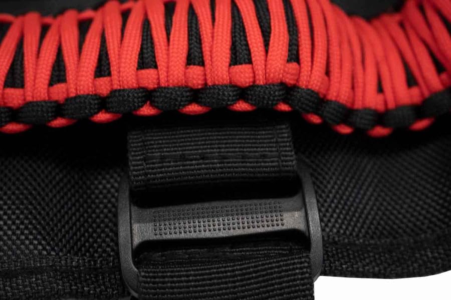 Fishbone Offroad FB55280: Red Grab Handles Paracord