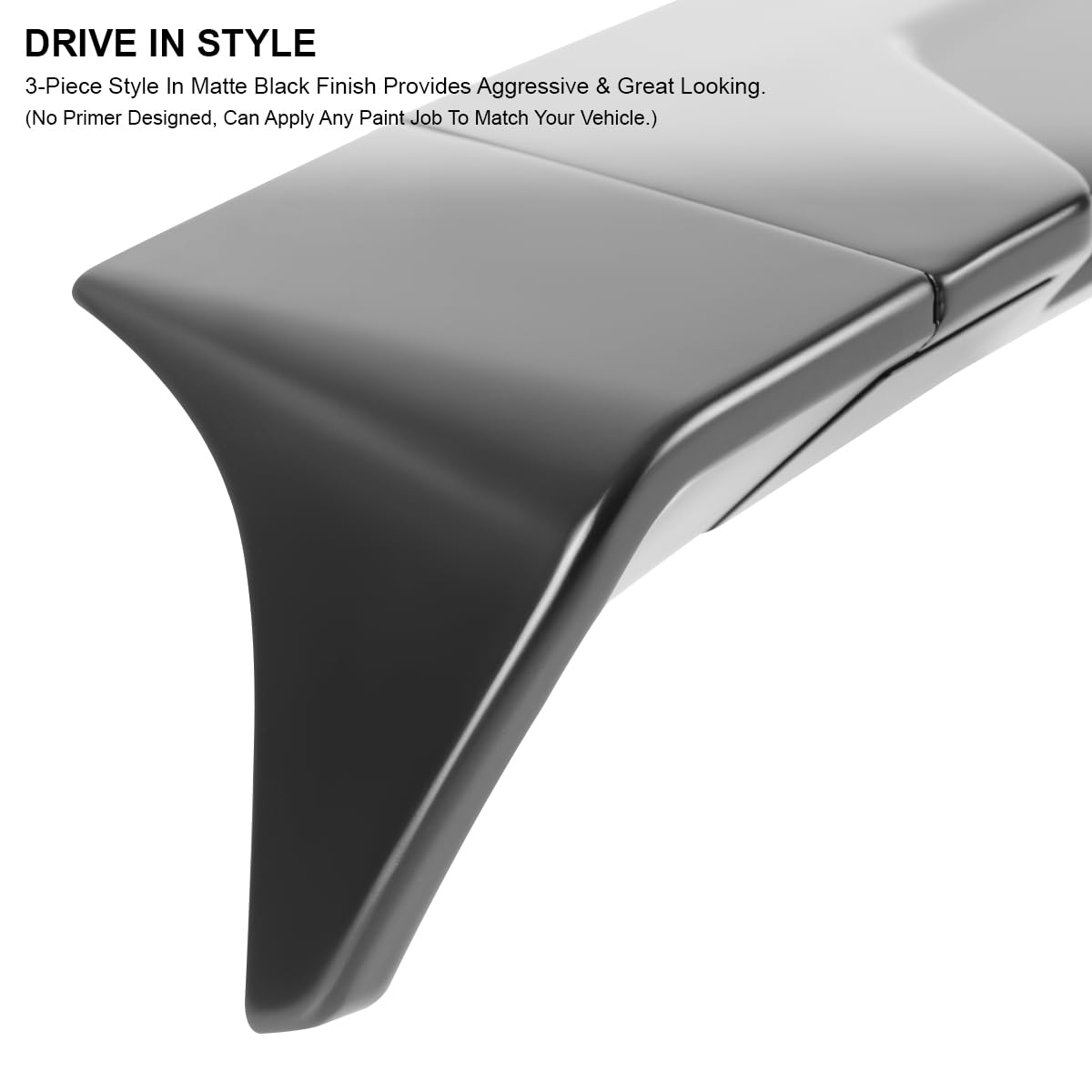 Matte Black ABS Cab Roof Spoiler Spec-D Tuning for 2014-2021 Toyota Tundra Models