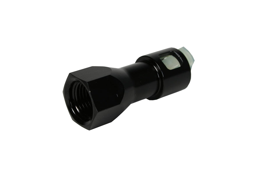 5/16'' Female to ORB-06 Aeromotive 15117 Feed Line Adapter, Black