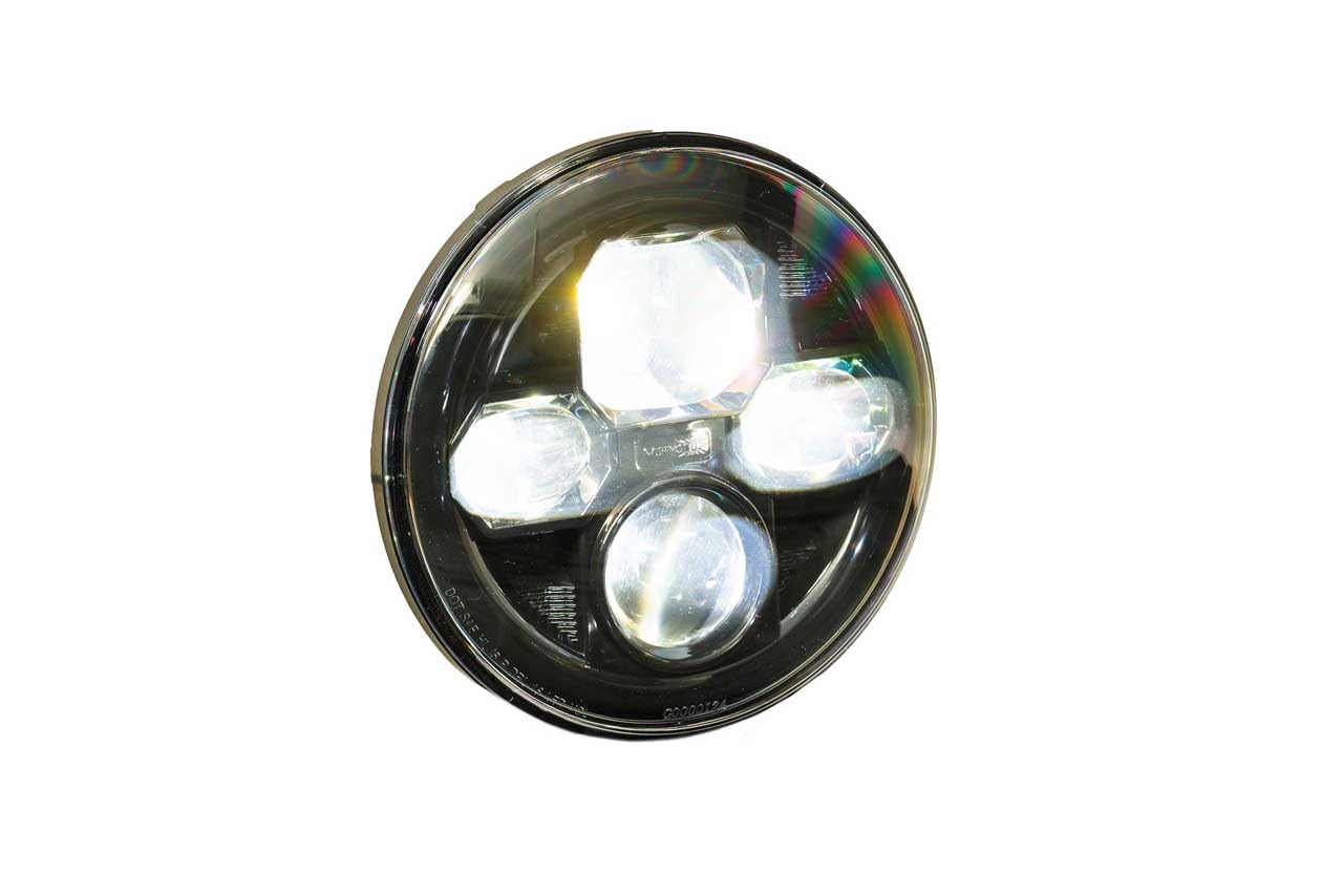 Sealed7 2.0 Morimoto LED Headlight Housing Replacement, Universal 7 Inch Round, BI-LED Ultra Bright Upgrade with Switchback DRL’s, Flicker & Error Free, Plug and Play Assembly, DOT Approved (1x LF271)