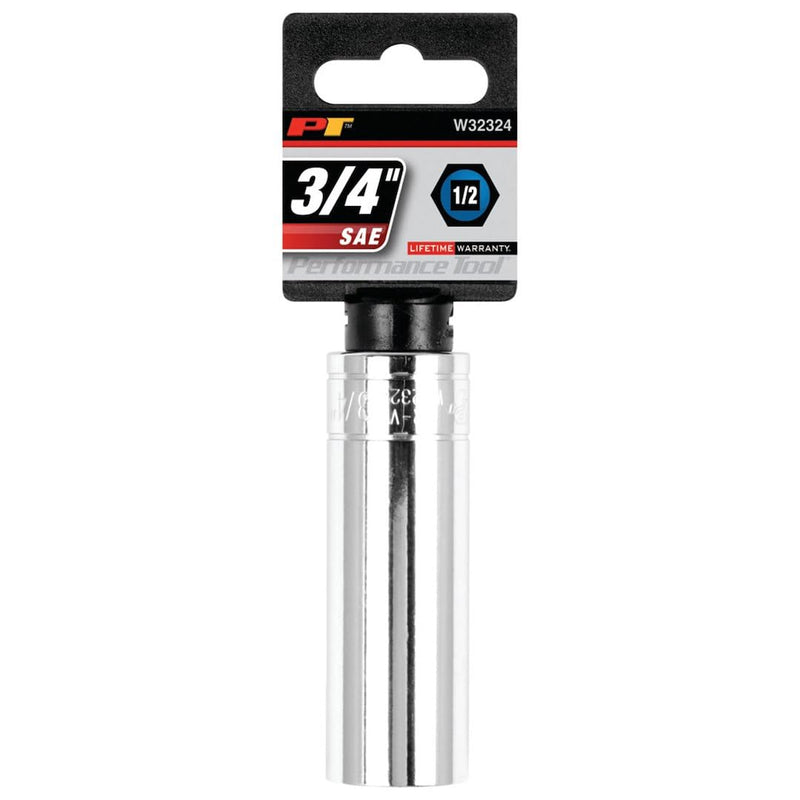 W32324 Performance Tool 1/2 Drive 6-Point Socket, 3/4