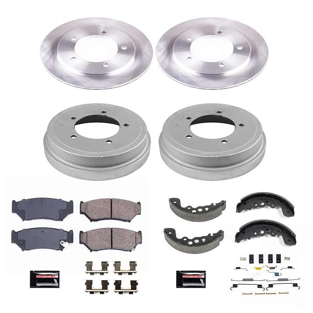 Power Stop KOE15183DK Front and Rear Replacement Brake Kit-OE Brake Drums & Ceramic Brake Pads For Chevrolet Tracker 2000-2001 [Vehicle Specific]