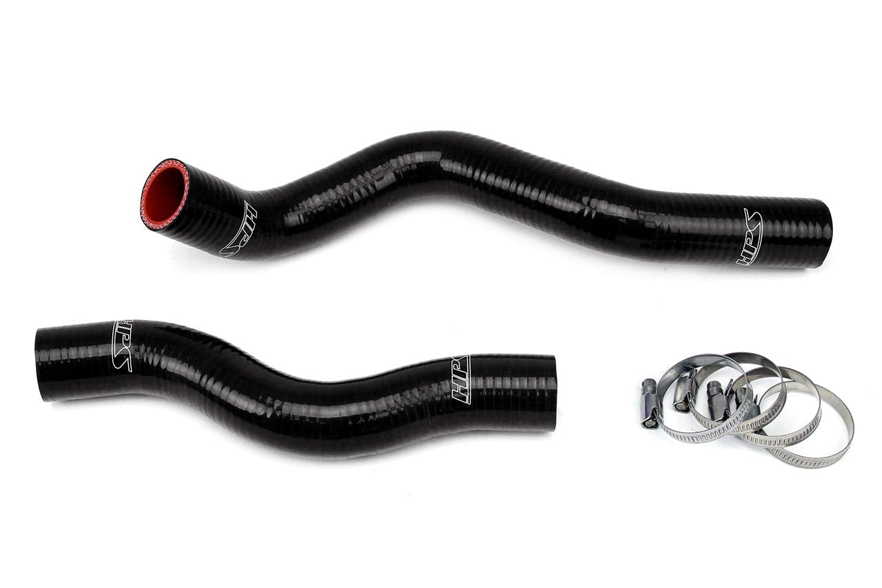 Black HPS 57-1022-BLK Silicone Radiator Coolant Hose Kit
