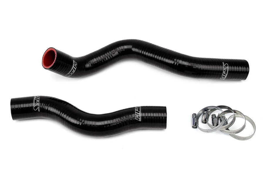 Black HPS 57-1022-BLK Silicone Radiator Coolant Hose Kit