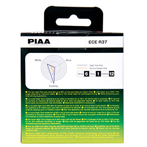 9006 (HB4) Piaa Night Tech High Performance Halogen Bulb, (Pack of 2)