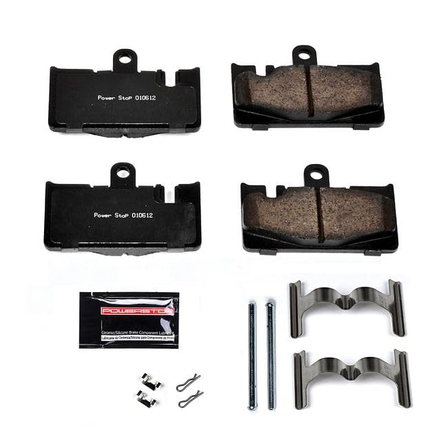 Power Stop Z23-871 Z23 Evolution Sport Carbon Fiber Infused Ceramic Brake Pads with Hardware For Lexus LS430 2001-2006 [Model Specific]