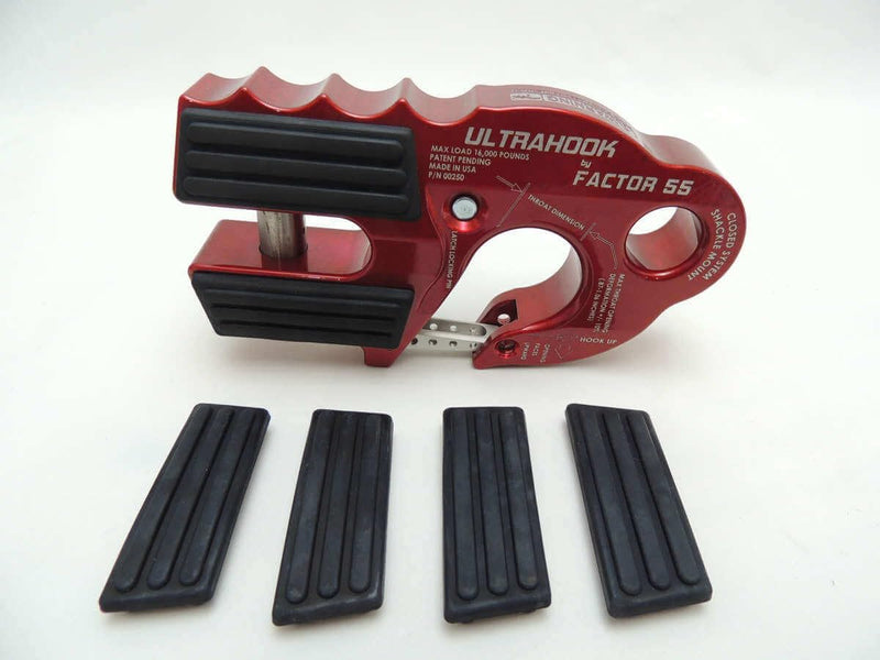 Factor 55 Rubber Guard for Shackles FlatLink and UltraHook XXL, Pack of 4