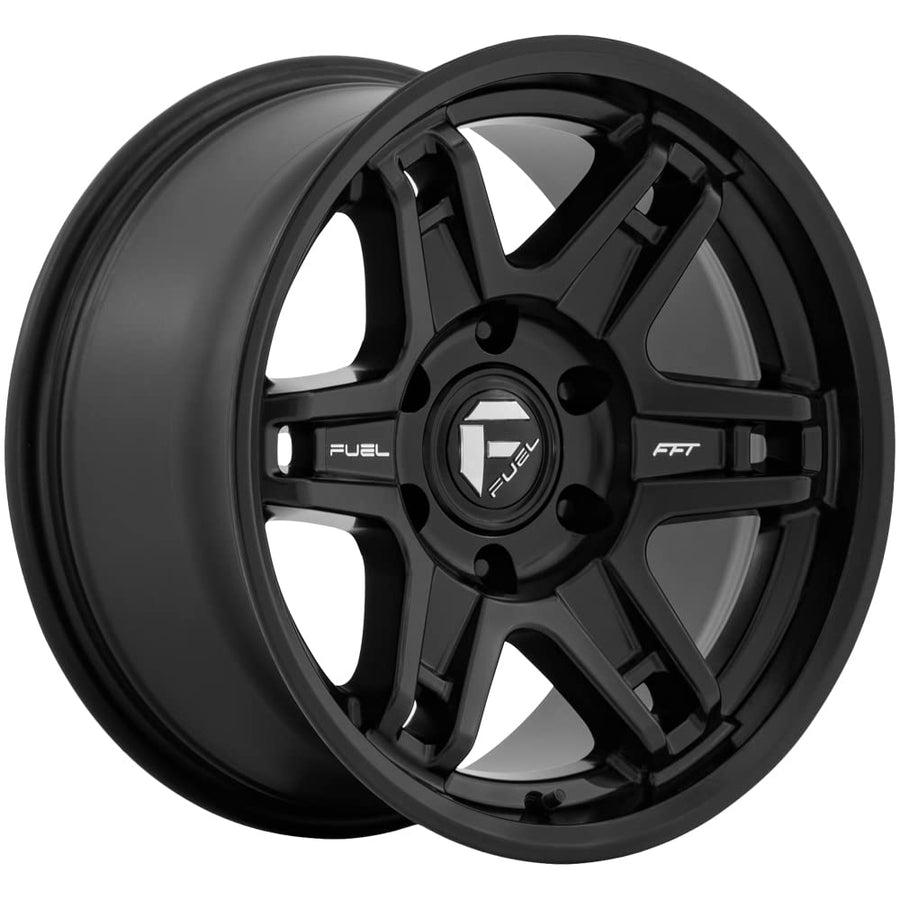 D836 SLAYER Fuel 1PC Custom Wheel - 17x8.5, 1 Offset, 5x127 Bolt Pattern, 71.5mm Hub - Matte Black Rim