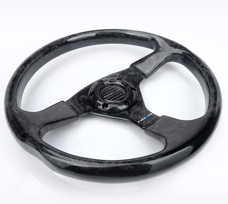 NRG Innovations Forged Carbon Fiber NRG-ST-012FC Steering Wheel 350mm Diameter, 3-Spoke, Bolt Pattern 6x70mm PCD
