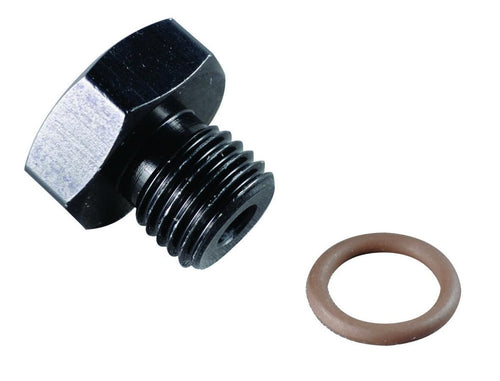 -16AN Port Plug Fragola 1 5/16-12 - Black