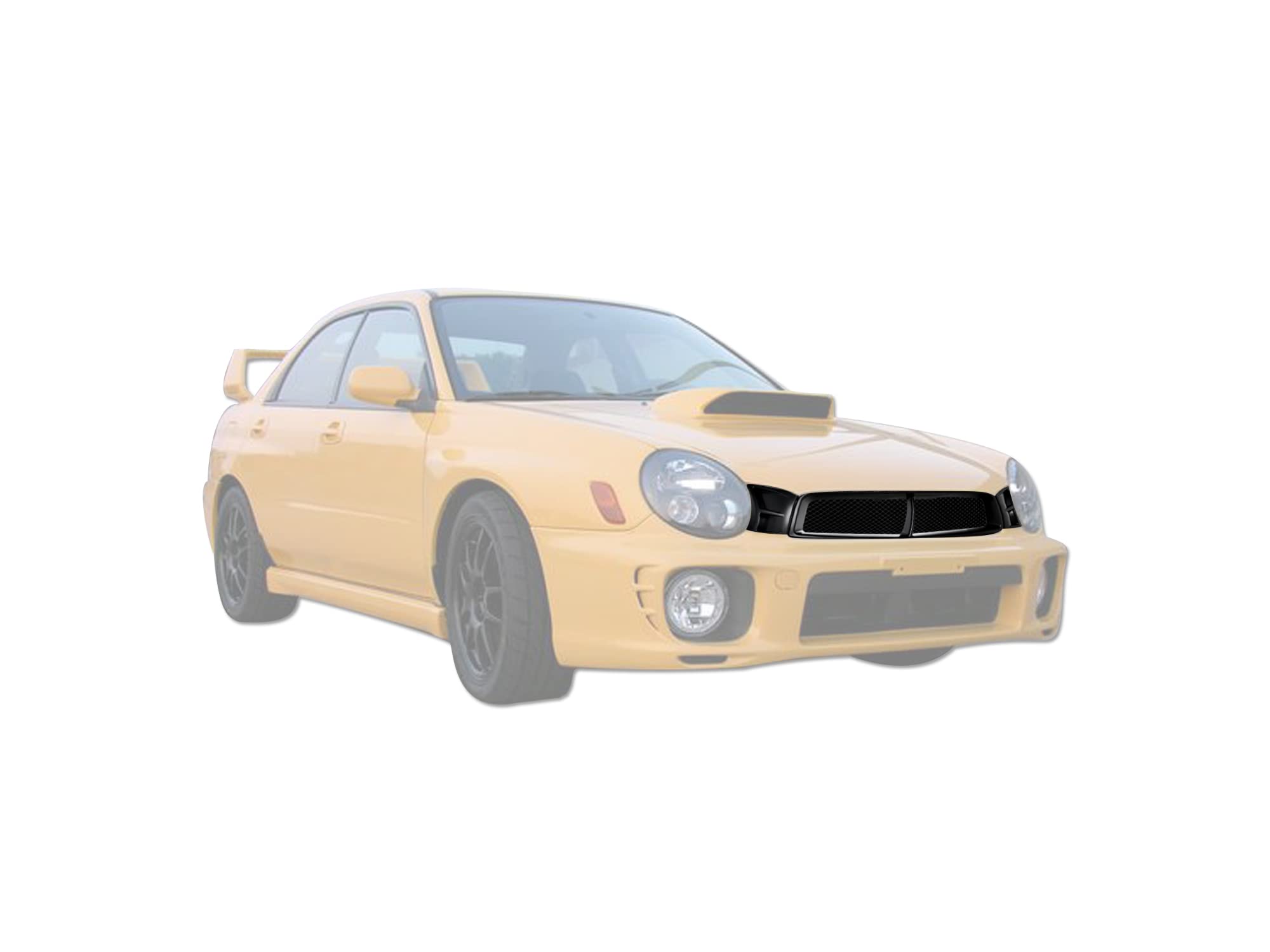 OE Style Armordillo USA Grille Fits 2002-2003 Subaru Impreza-Matte Black 7165458