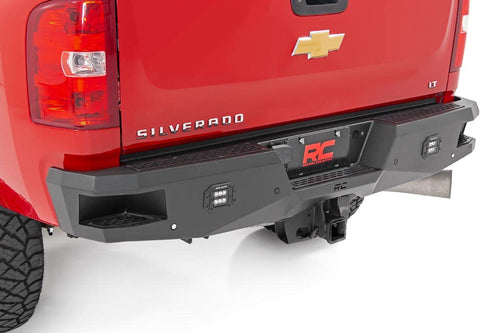 Rough Country LED Heavy Duty Rear Bumper for Chevy Silverado & GMC Sierra 2500HD/3500HD (2011-2019)
