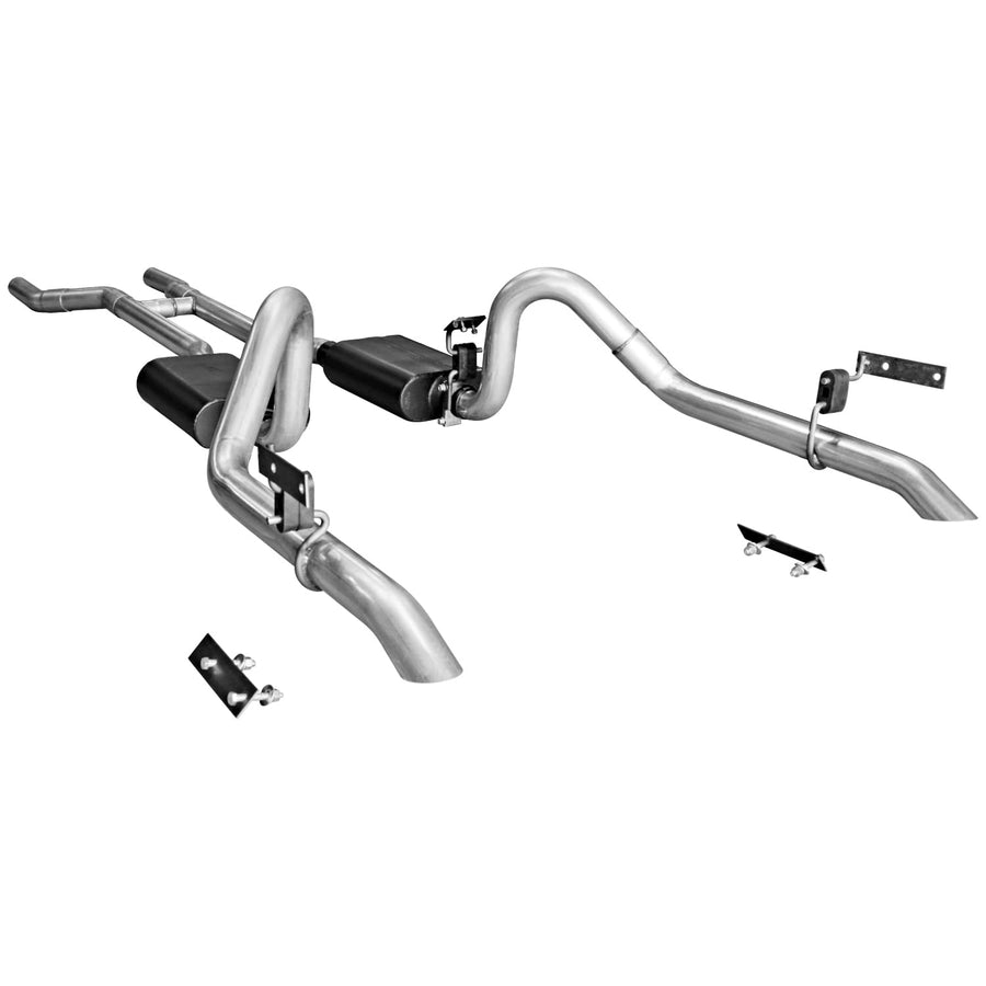 Flowmaster American Thunder 817282 Crossmember-Back Exhaust Kit 2.5 Inch Stainless Steel Compatible with 1967-1970 Ford Mustang with V8 engine