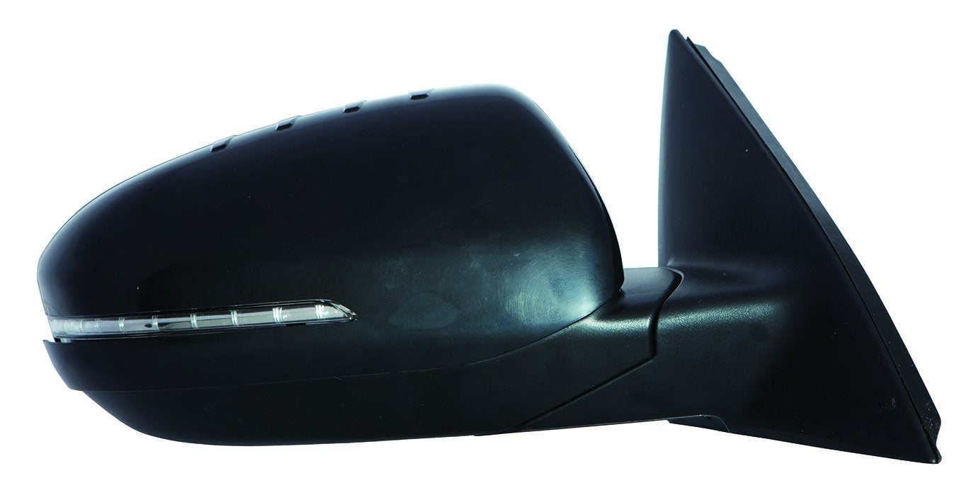 Kia Optima DEPO 323-5401R3EBH Passenger Side Heated Power Mirror with Turn Signal Lamp, Black