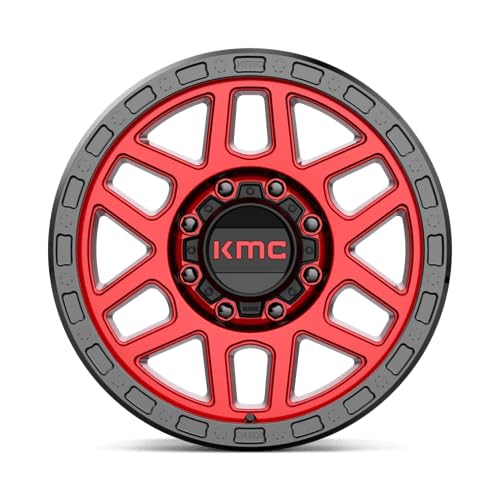 KMC Wheels 18X9 MESA 8X1805.71 18mm CANDY RED WITH BLACK LIP - KM54489088918