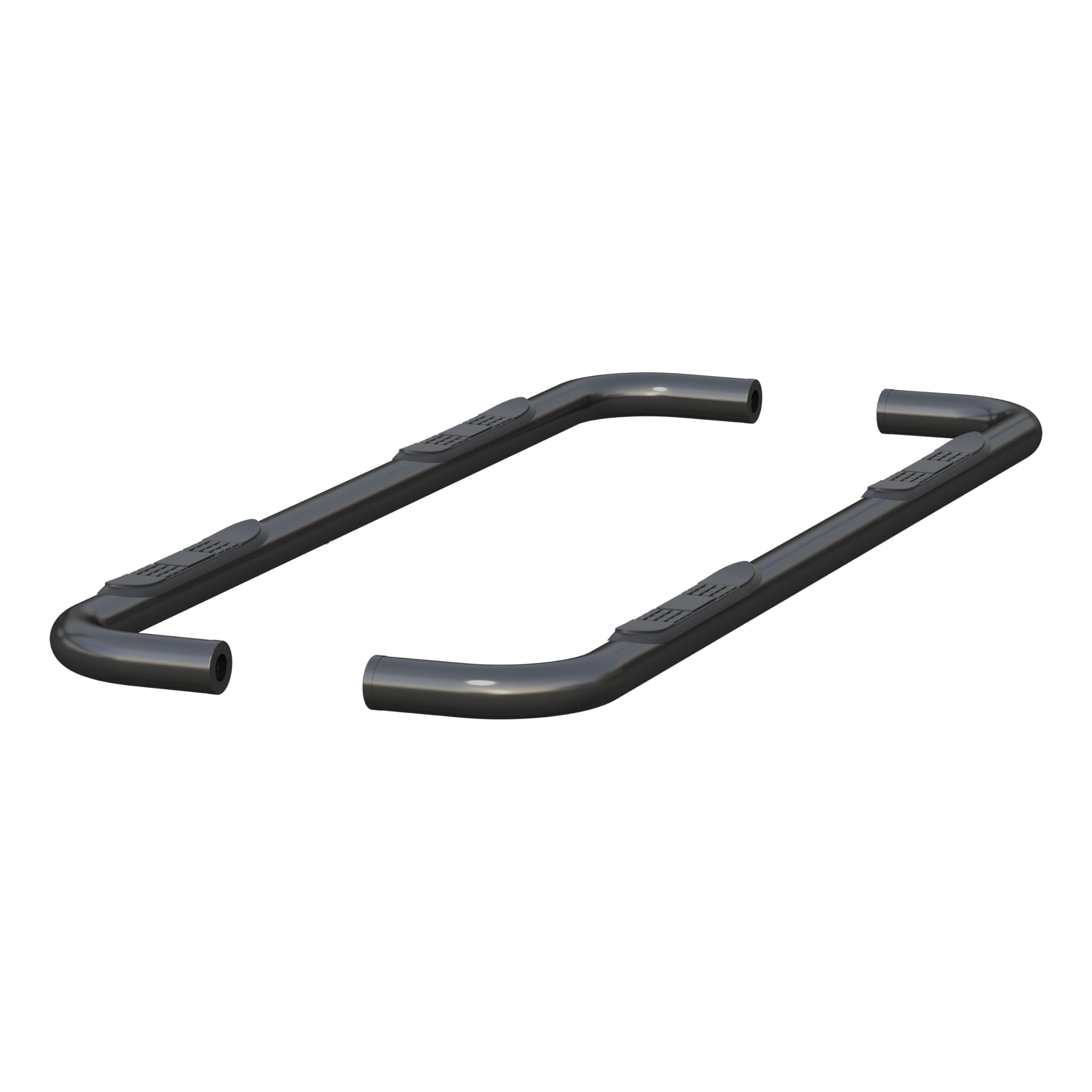 3-Inch Round Black Steel ARIES Nerf Bars, No-Drill, Fits Select Chevrolet Silverado, GMC Sierra 1500