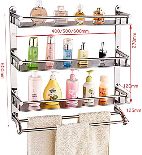 BTBT Bathroom Shelves toilet toilet toilet wall 304 stainless steel shelving (Size : 40cm)