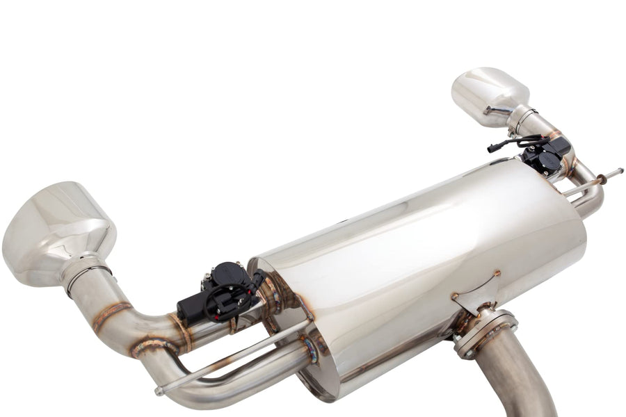 XFORCE Twin 2.5" To 3" ESRS317HVKCS Stainless Steel Cat-Back System With VAREX Adjustable Muffler for Audi 8V RS3 Hatch